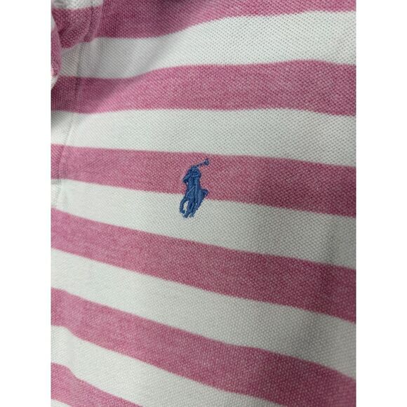 Polo Ralph Lauren Shirt Boys Large Striped Colorful Short Sleeve Preppy Polo - Picture 4 of 6